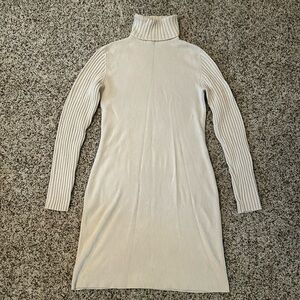 Sexy Victoria’s Secret Cream Turtleneck Sweaterdress